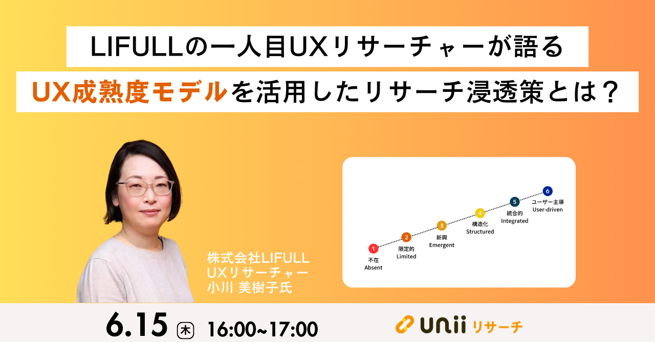 LIFULL一人目UXリサーチャーが語る UX成熟度モデルを活用したリサーチ文化の醸成方法